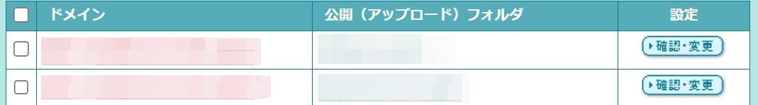 ワードプレスの公開フォルダ画面