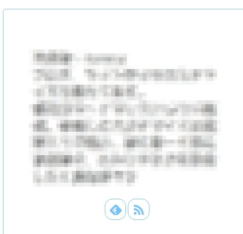 プロフィール欄のRSSアイコン